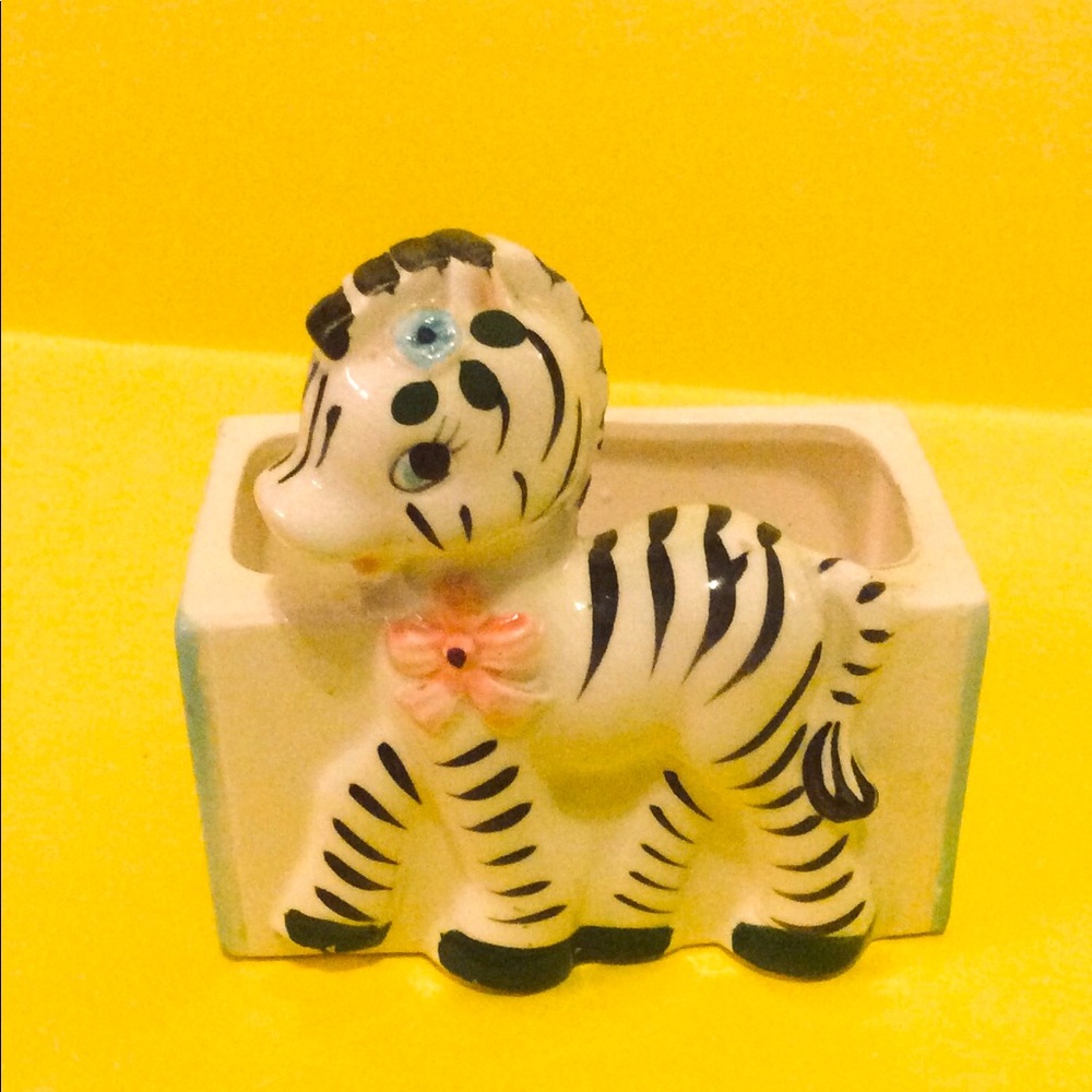 Cute Nursery Planter with Baby Zebra